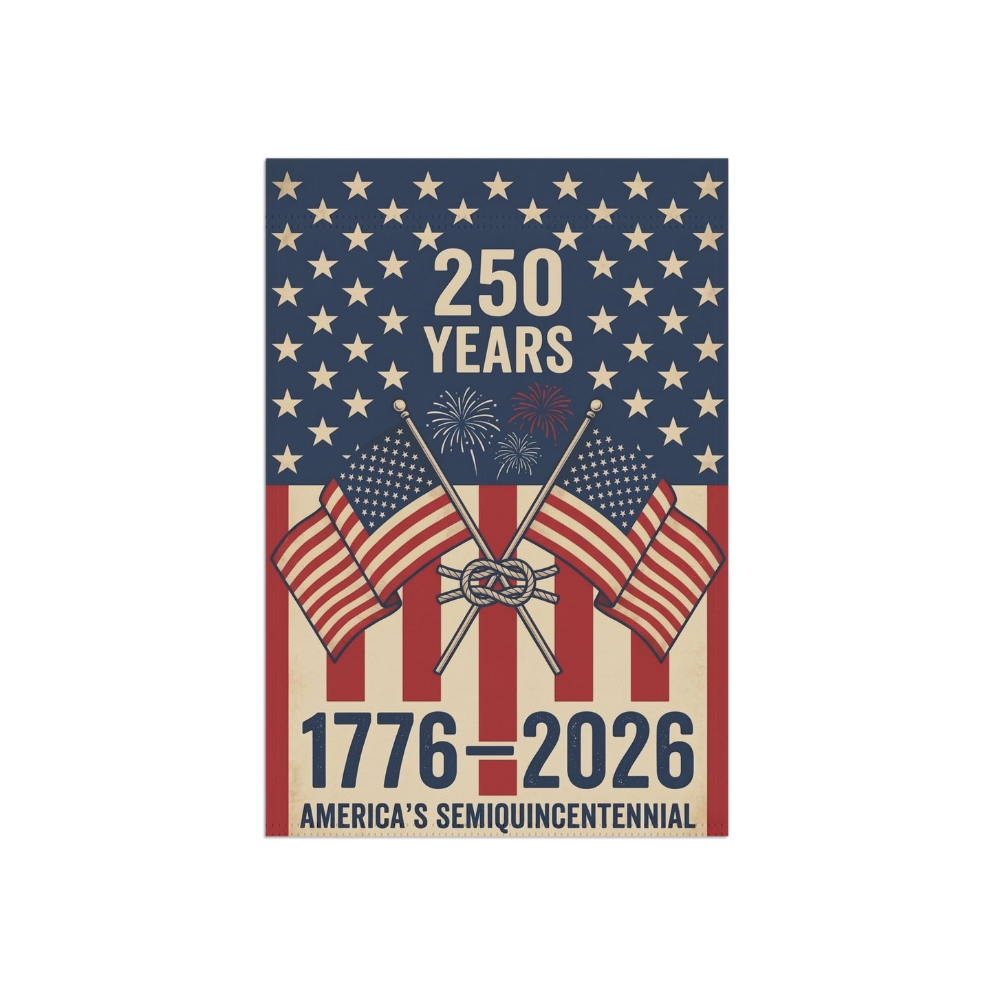 America 250 patriotic garden flag collection with red white and blue porch decor