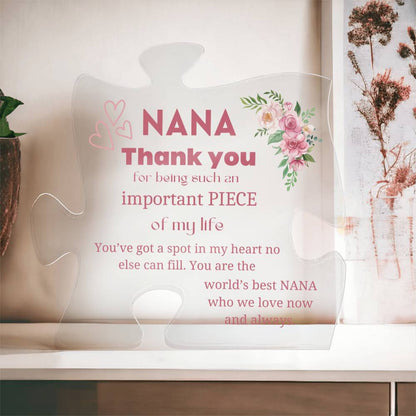 Nana | Puzzle Piece Acrylic | Christmas gift for Nana